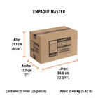 Paquete con 5 discos de lija 6' grano 100, ciegos, TRUPER 7