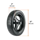 Carretilla 4.5 ft3 Neumática, bastidor tubular, TRUPER 3