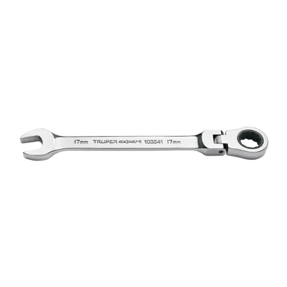 Llave combinada con matraca 17 mm flexible, EXPERT