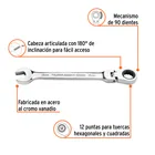 Llave combinada con matraca 18 mm flexible, EXPERT 2