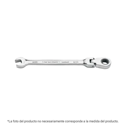 Llave combinada con matraca 19 mm flexible, EXPERT