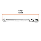 Llave combinada con matraca 1/4' flexible, EXPERT 3