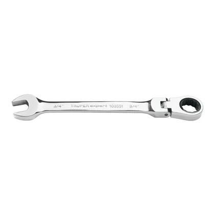 Llave combinada con matraca 3/4' flexible, EXPERT