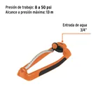 Aspersor oscilatorio, metal-plástico, TRUPER 3