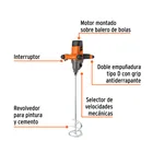 Mezcladora eléctrica 1400W, TRUPER PRO 2