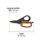Tijera 6' electricista, óxido negro,acero inoxidable, EXPERT 3