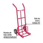 Diablo de carga de 100 kg, ruedas sólidas, balero sencillo 2