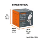 Pistola p/pintar Híbrida vaso plástico,1.3mm, TRUPER 7