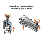 Juego de extractores para rótulas, 5 piezas, TRUPER 3