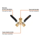 Conector 'Y' 3/4' cuerpo robusto con tuerca móvil p/manguera 2