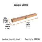 Extensión de acero para rodillo, 2.4 m, TRUPER 3