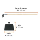 Azadón jardinero Classic, mango de madera 54', TRUPER 3
