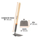 Azadón tomatero, mango corto de madera 18', TRUPER 3