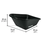 Concha plástica para carretillas CAT-60PL y TP-6/FF, TRUPER 2