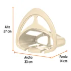 Portamanguera de plástico beige, TRUPER 2