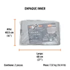 Lona de polietileno reforzada 3 x 6 m, gris, 180g/m2, TRUPER 6