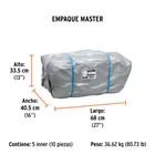 Lona de polietileno reforzada 3 x 6 m, gris, 180g/m2, TRUPER 7