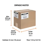 Lima triángulo pesado 4', 34 dpp, con mango, TRUPER 7
