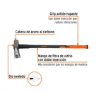 Hacha para rajar madera 8 lbs, mango fibra de vidrio 36' 2