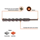 Broca SDS Plus 1 x 10', TRUPER 3