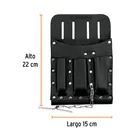 Porta herramientas de cuero con 11 compartimentos, TRUPER 3