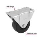 Rodaja hule 3', placa fija con buje, carga 50 kg, FIERO 2