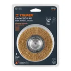 Carda circular 4' alambre fino para taladro, TRUPER 4