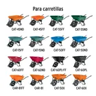 Eje corto para carretillas 1 llanta EXPERT, TRUPER y PRETUL 2