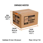 1 banda de lija 4 x 24' óxido de aluminio grano 60, 5 pzs 5
