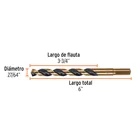 Broca HSS 27/64' Trugold para metal, TRUPER EXPERT 4