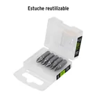 Estuche con 5 puntas pozidriv PZ2 largo 1', TRUPER EXPERT 4