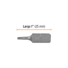 Estuche con 5 puntas torx T7 largo 1', TRUPER EXPERT 3