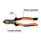 Pinza electricista 8' uso rudo, alta palanca, Comfort Grip 2