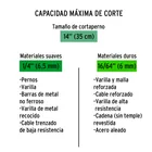 Cuchillas de repuesto para cortapernos 14', TRUPER 4