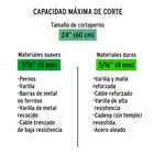 Cuchillas de repuesto para cortapernos 24', TRUPER 4
