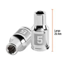 Dado de 5 mm, 6 puntas, cuadro 1/4', TRUPER 3