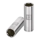 Dado largo de 13 mm, 6 puntas, cuadro 1/4', TRUPER 1