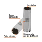 Dado largo de 11/16', 12 puntas, cuadro 1/2', TRUPER 2