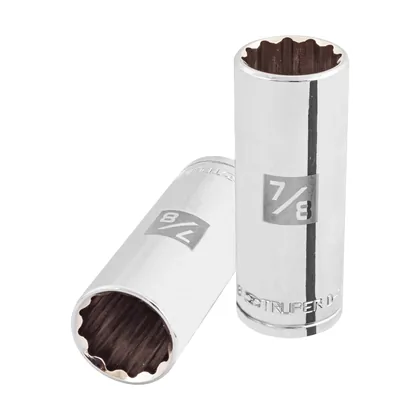 Dado largo de 7/8', 12 puntas, cuadro 1/2', TRUPER