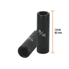 Dado largo impacto de 9/16', 6 puntas, cuadro 1/2', TRUPER 3