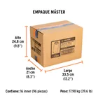 Dado largo impacto de 9/16', 6 puntas, cuadro 1/2', TRUPER 7