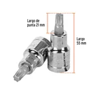 Dado punta torx T-45, cuadro 1/2', TRUPER 3