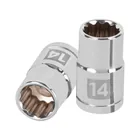 Dado de 14 mm, 12 puntas, cuadro 1/2', TRUPER 1