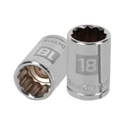 Dado de 18 mm, 12 puntas, cuadro 1/2', TRUPER 1