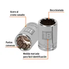 Dado de 18 mm, 12 puntas, cuadro 1/2', TRUPER 2