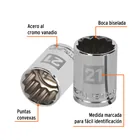 Dado de 21 mm, 12 puntas, cuadro 1/2', TRUPER 2