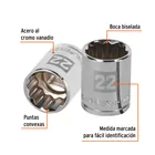 Dado de 22 mm, 12 puntas, cuadro 1/2', TRUPER 2