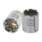 Dado de 25 mm, 12 puntas, cuadro 1/2', TRUPER 1