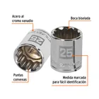 Dado de 25 mm, 12 puntas, cuadro 1/2', TRUPER 2