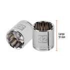 Dado de 32 mm, 12 puntas, cuadro 1/2', TRUPER 3
